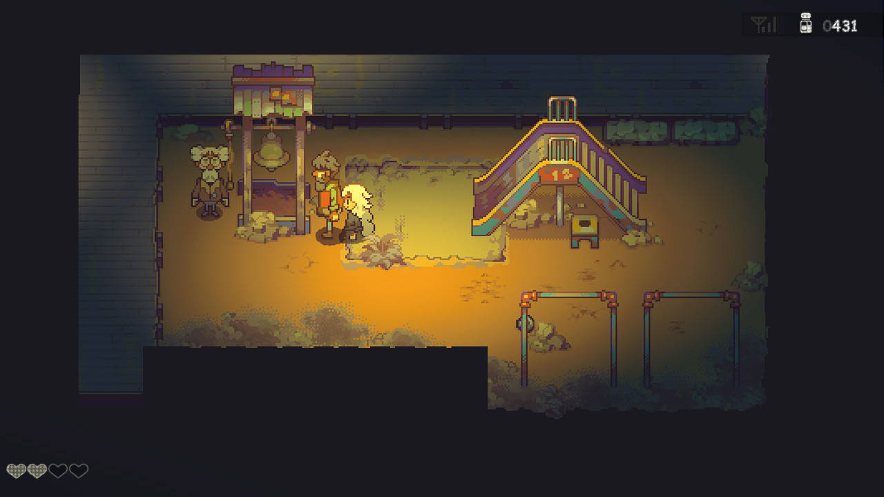 Eastward screenshot of a hidden NPC that pays homage to Leder from Mother 3