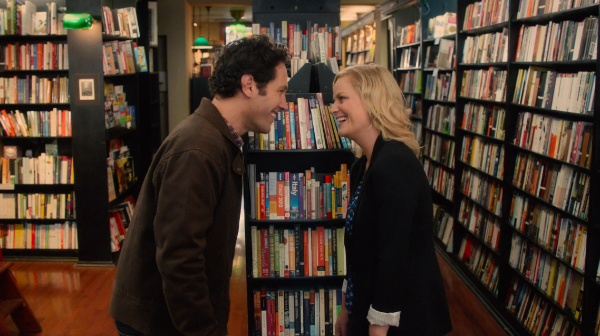 Screenshot of a scene from They Came Together (2014)